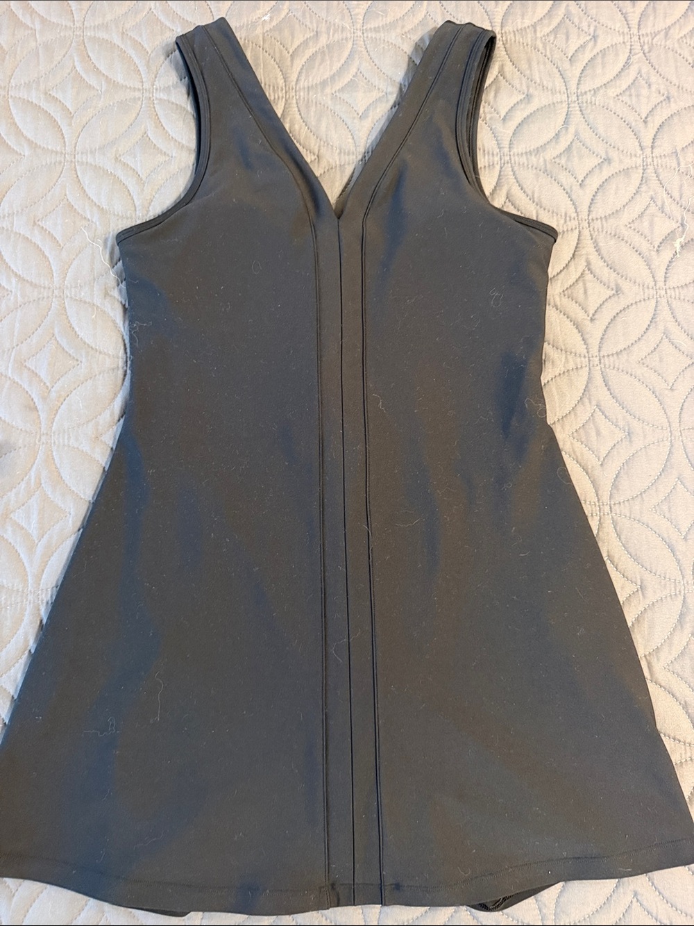 Abercrombie & Fitch Black V-Neck Sleeveless A-Line Athletic dress